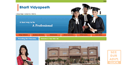 Desktop Screenshot of bhartividyapeeth.info