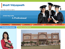 Tablet Screenshot of bhartividyapeeth.info